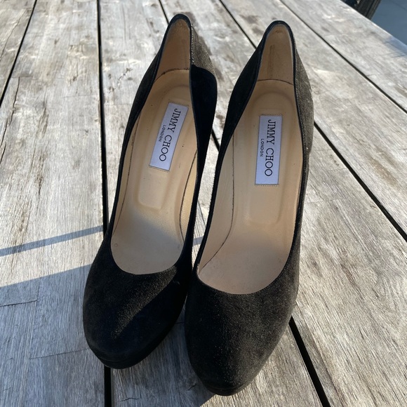 Jimmy Choo Shoes - Jimmy Choo Elegant Black Suede Heels
